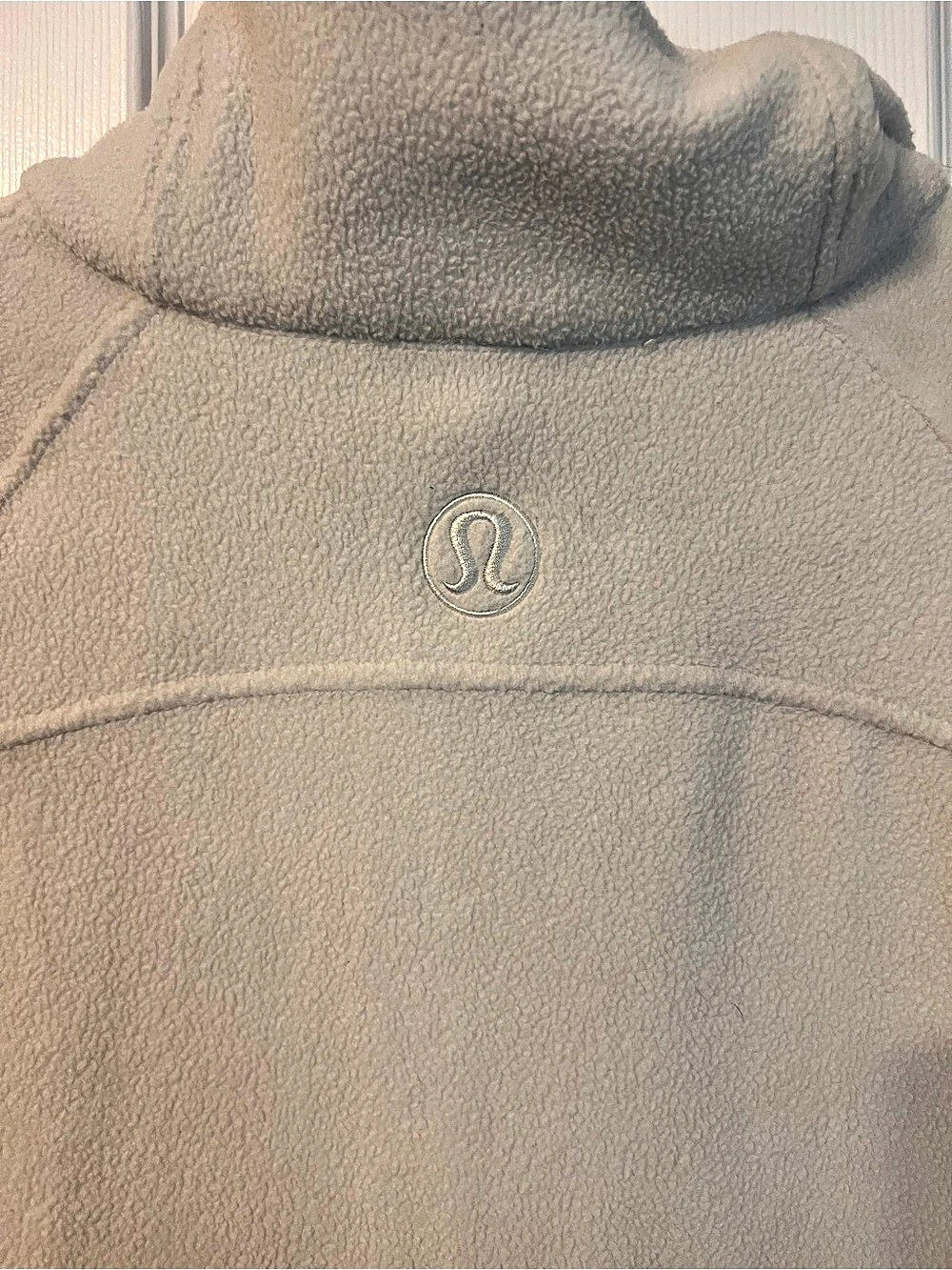 lululemon Scuba Oversized Fleece Funnel-Neck Half-Zip Gray Medium - Picture 4 of 4